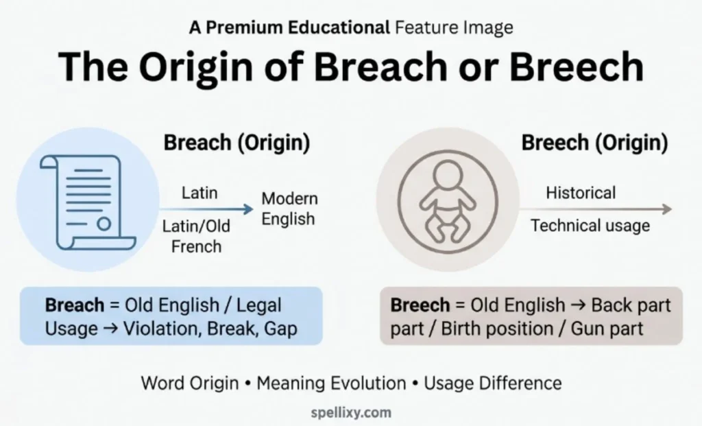 The Origin of Breach or Breech