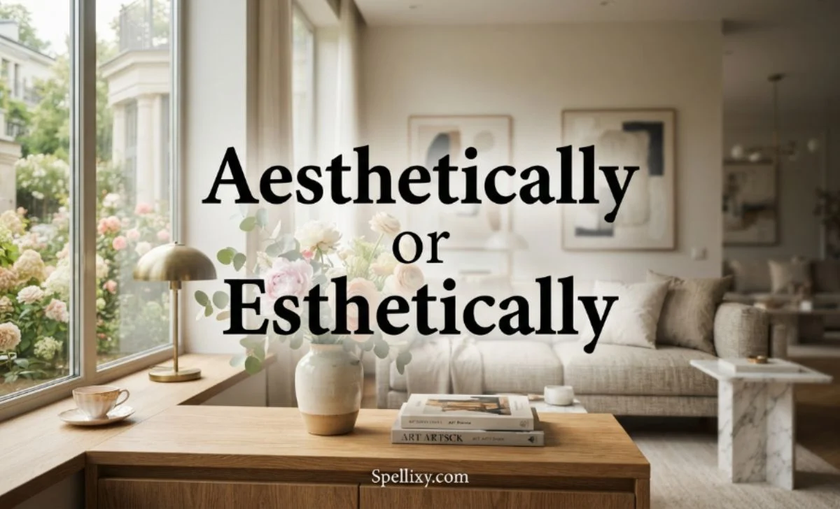 Aesthetically or Esthetically