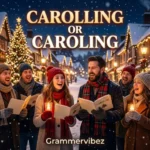 carolling or caroling