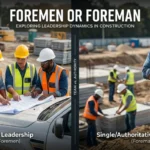 foremen or foreman