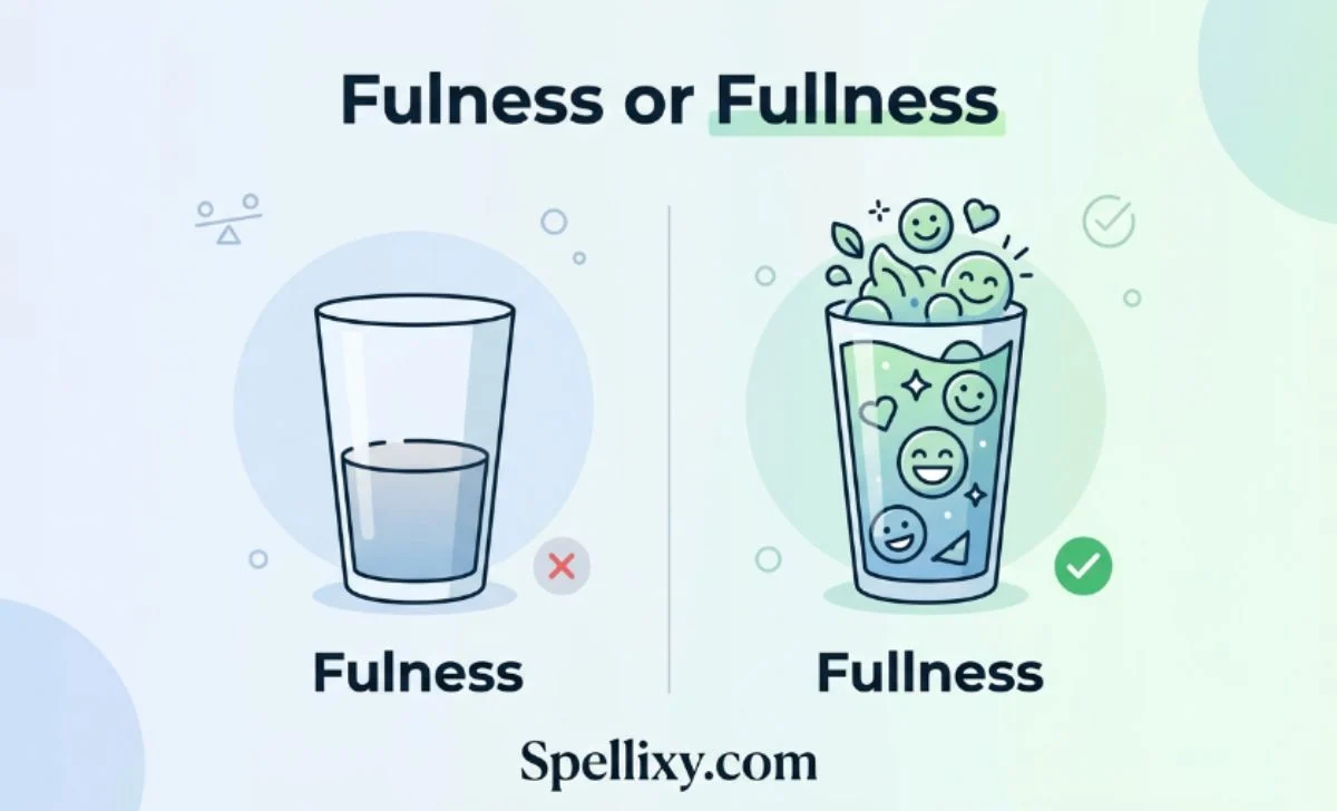 fulness or fullness