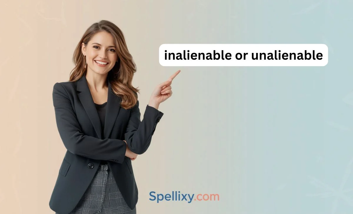 inalienable or unalienable
