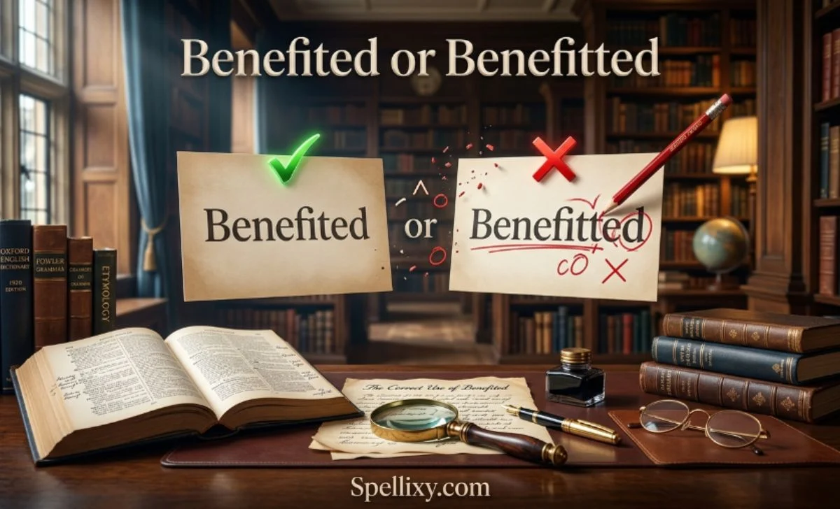 Benefited or Benefitted
