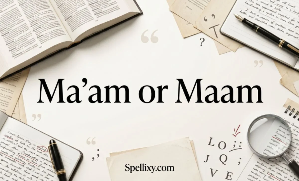 Ma'am or Maam