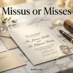 missus or misses