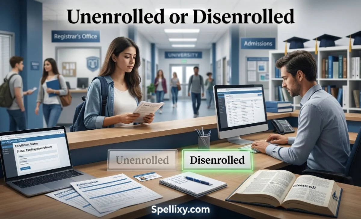unenrolled or disenrolled