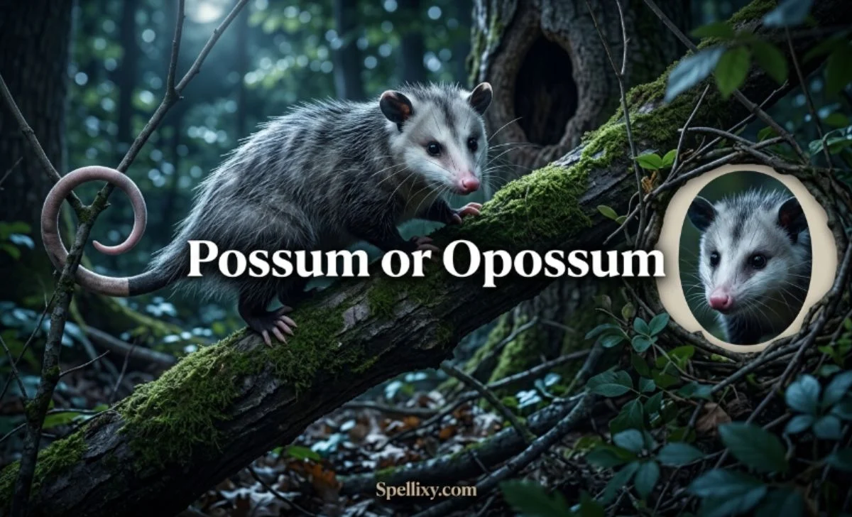 Possum or Opossum