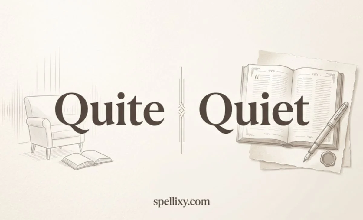 quite or quiet