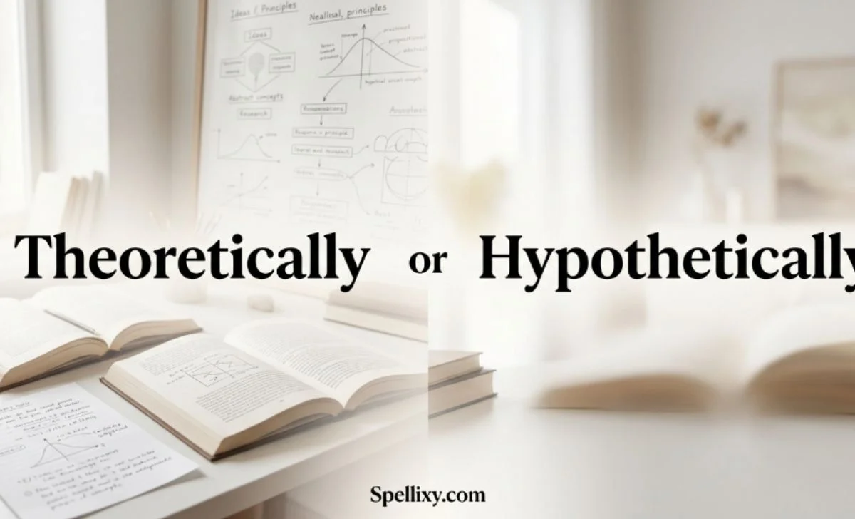 theoretically or hypothetically