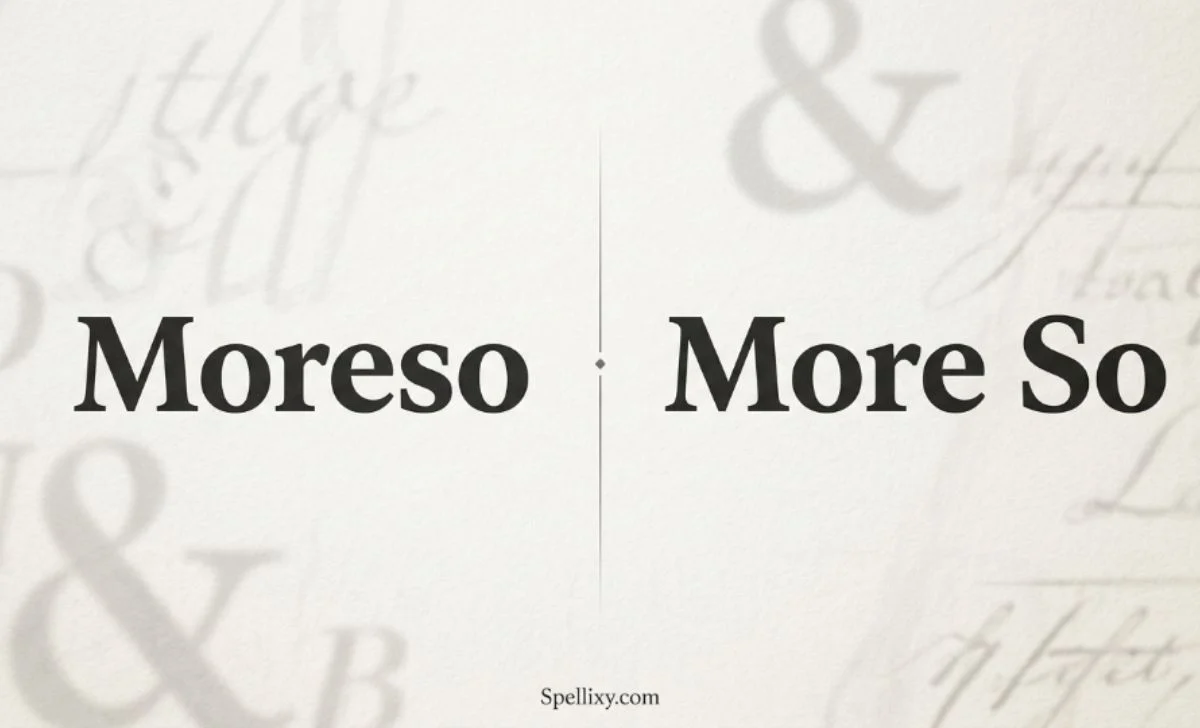 Moreso or More So