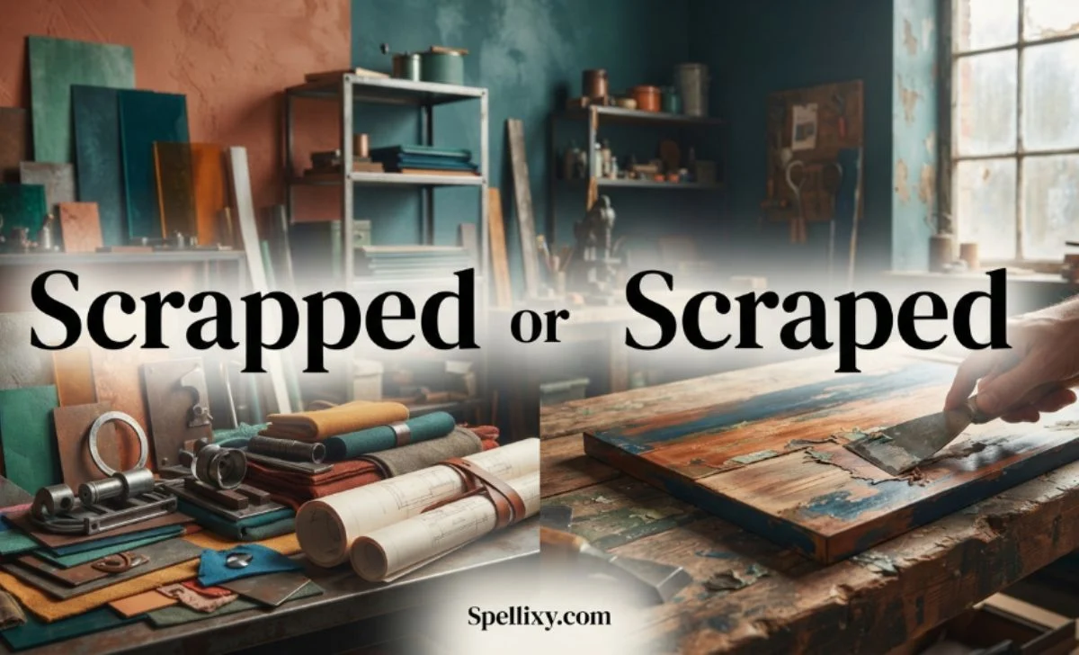 scrapped or scraped
