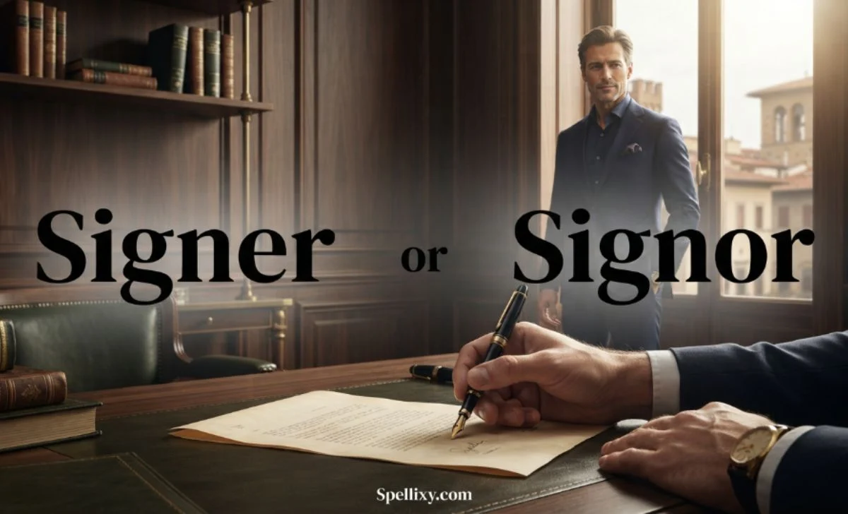 signer or signor