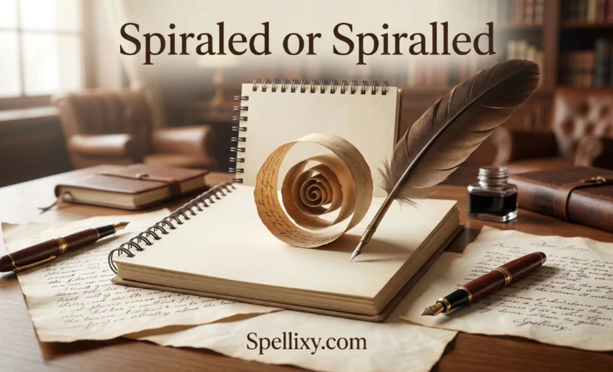 Spiraled or Spiralled