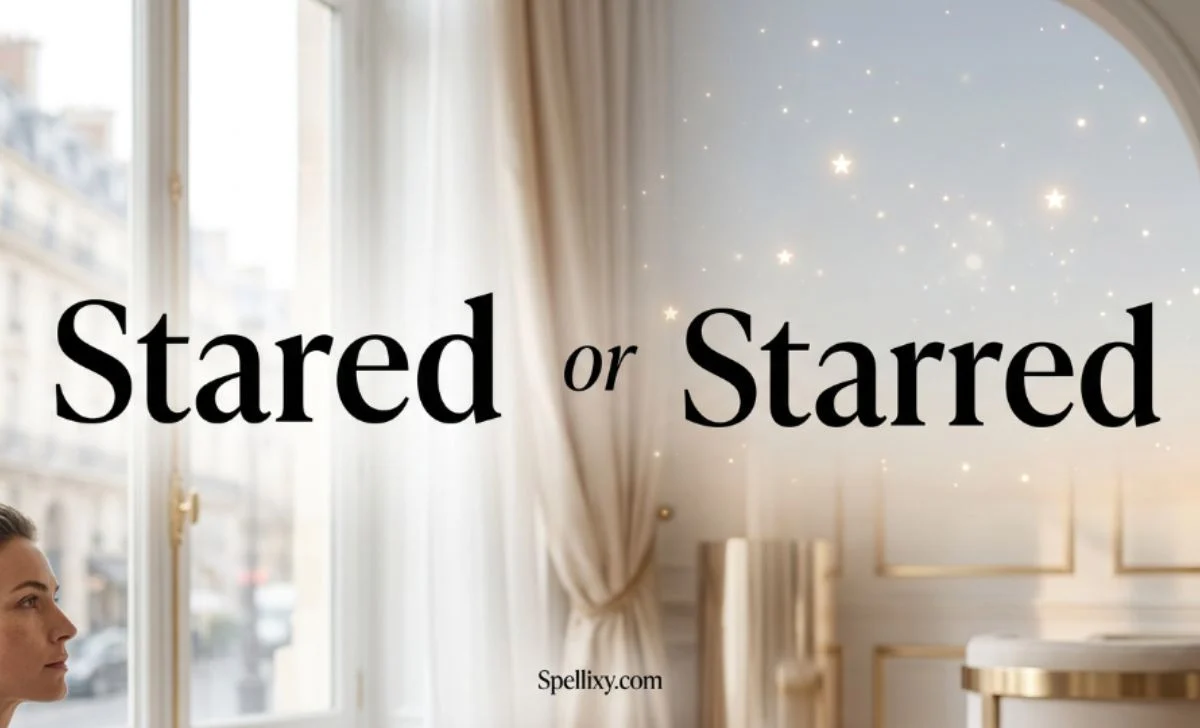 Stared or Starred
