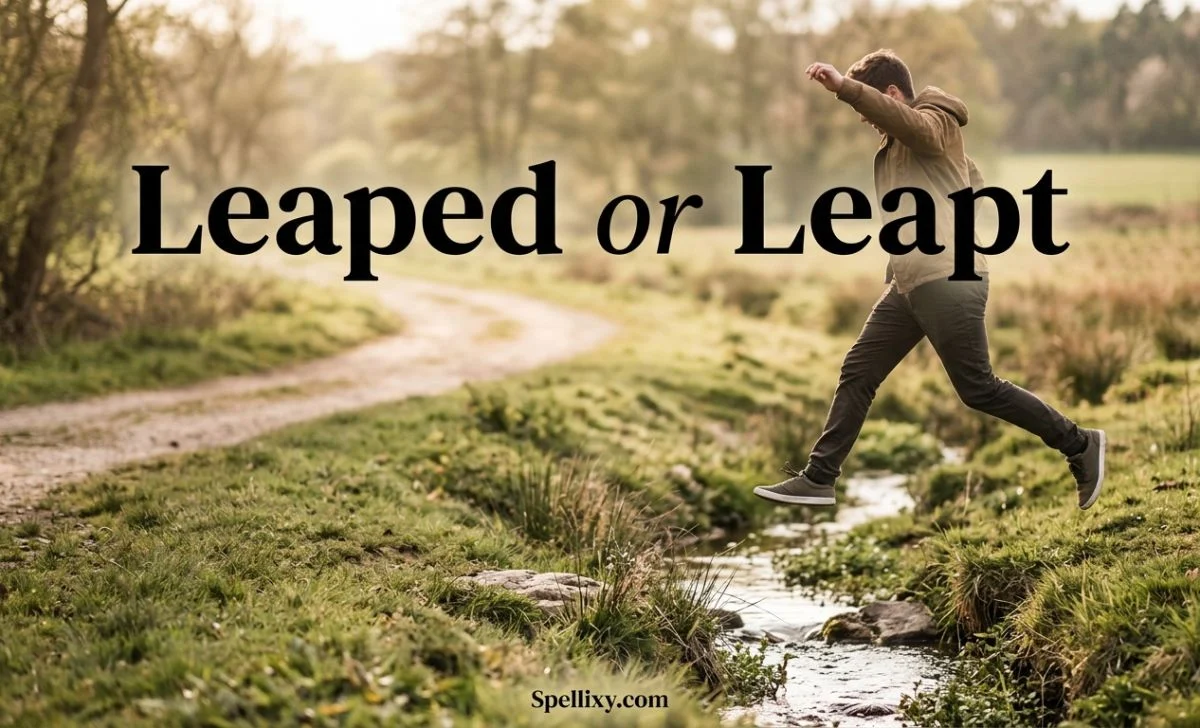 Form Expressions Leaped or Leapt: How English Uses Both Forms