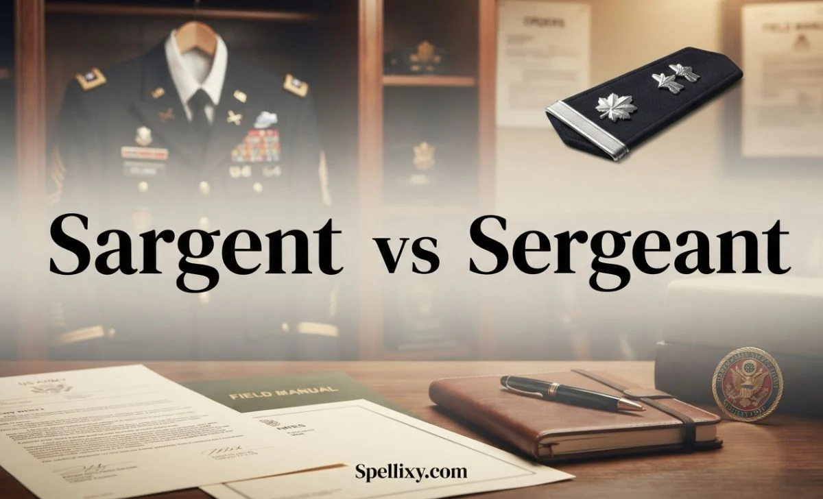 sargent vs sergeant